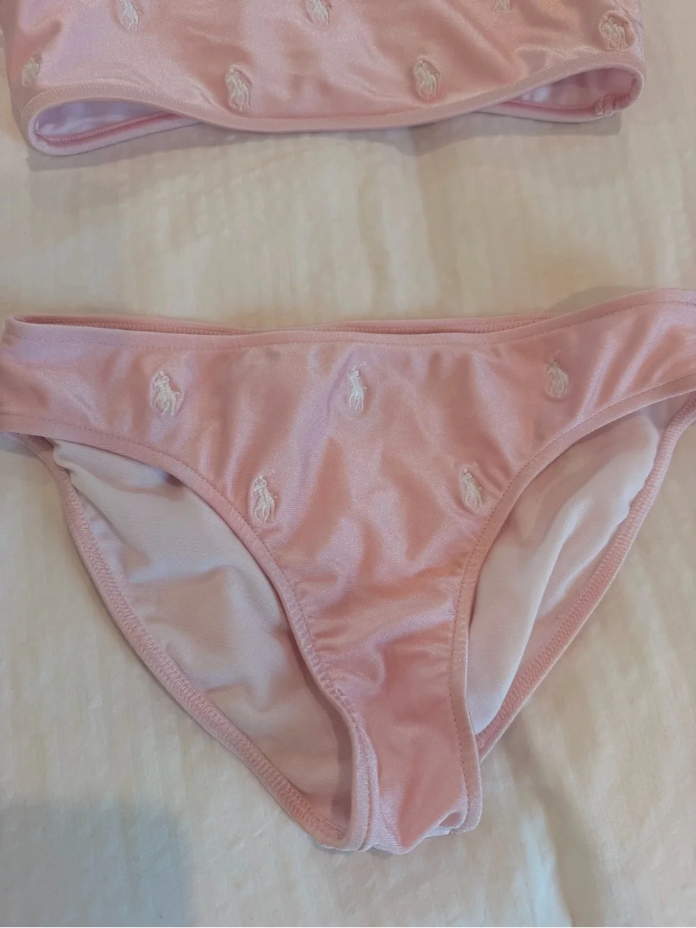 Polo by Ralph Lauren Pink Girls Two-Piece Swim Set